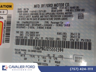 2026 Ford Mustang Dark Horse® SC